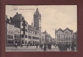 BASEL - Rathaus - Marktplatz - 1913