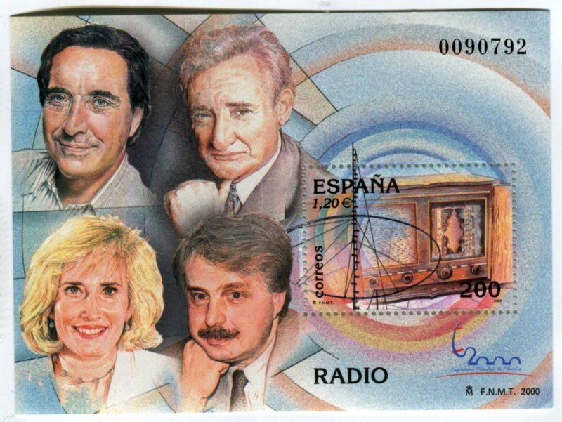 Alle Briefmarken: Block "Radio". Spanien. – Neu und originalverpackt aus Basel von Butsch5