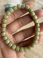 Matcha Grünes Alashan Achat 7mm Stretch Armband