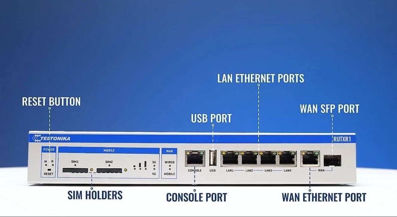 Teltonika Modem & Router: TELTONIKA RUTXR1 SFP/LTE Router – Usato da Zürich venduto da pri_g25x