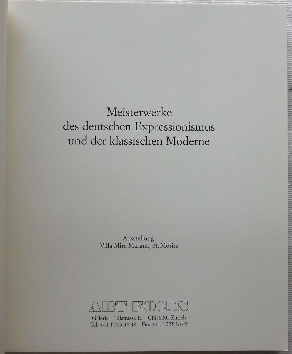 Libri: Katalog: Meisterwerke des deutschen Expressionismus, 2001 – Usato da Oberriet SG venduto da ganesh435 1
