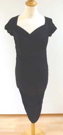 Neues Kleid - mit Raffungen - schwarz - Gröse S/M