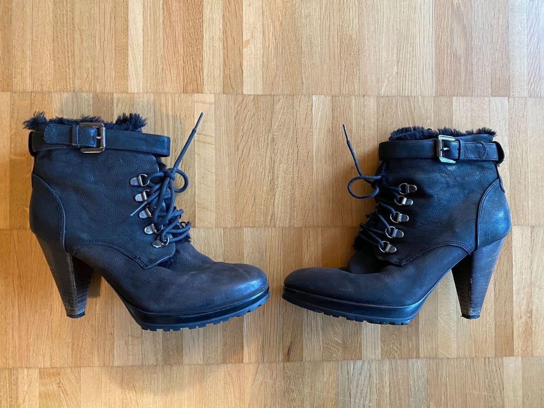 Damenschuhe: Gefütterte Leder Stiefelette - Leder - Gr. 40 – Gebraucht aus Zug von tami12 2