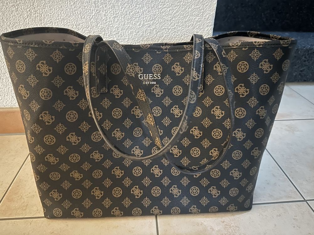 Guess Gemusterte Handtaschen Guess Damen Tasche (Neu (gemäss