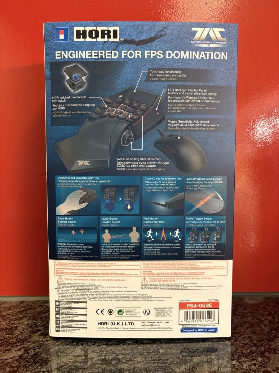 Console: HORI Tactical Assault Commander Pro - PS4/PS3 FPS-Controller – Usato da Oberdiessbach venduto da KVG9 1