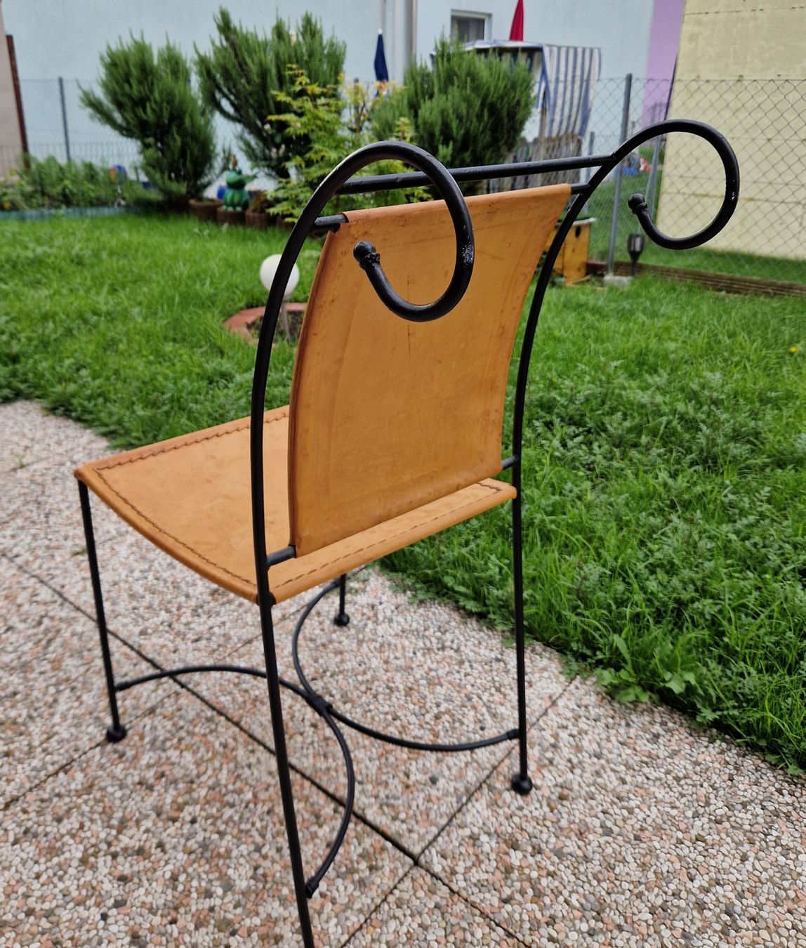 Stühle: 1 SEDIA VINTAGE FERRO BATTUTO E PELLE – Gebraucht aus Cugnasco von tizianaq 3