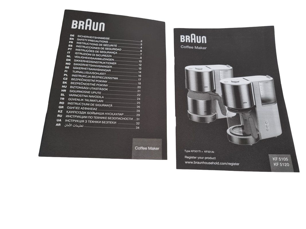 Braun Kaffeemaschinen & Espressomaschinen: Braun Coffemaker KF 5120/ Filterkaffeemaschine – Neu (gemäss Beschreibung) aus Wangen b. Olten von Restwert_Wangen 9