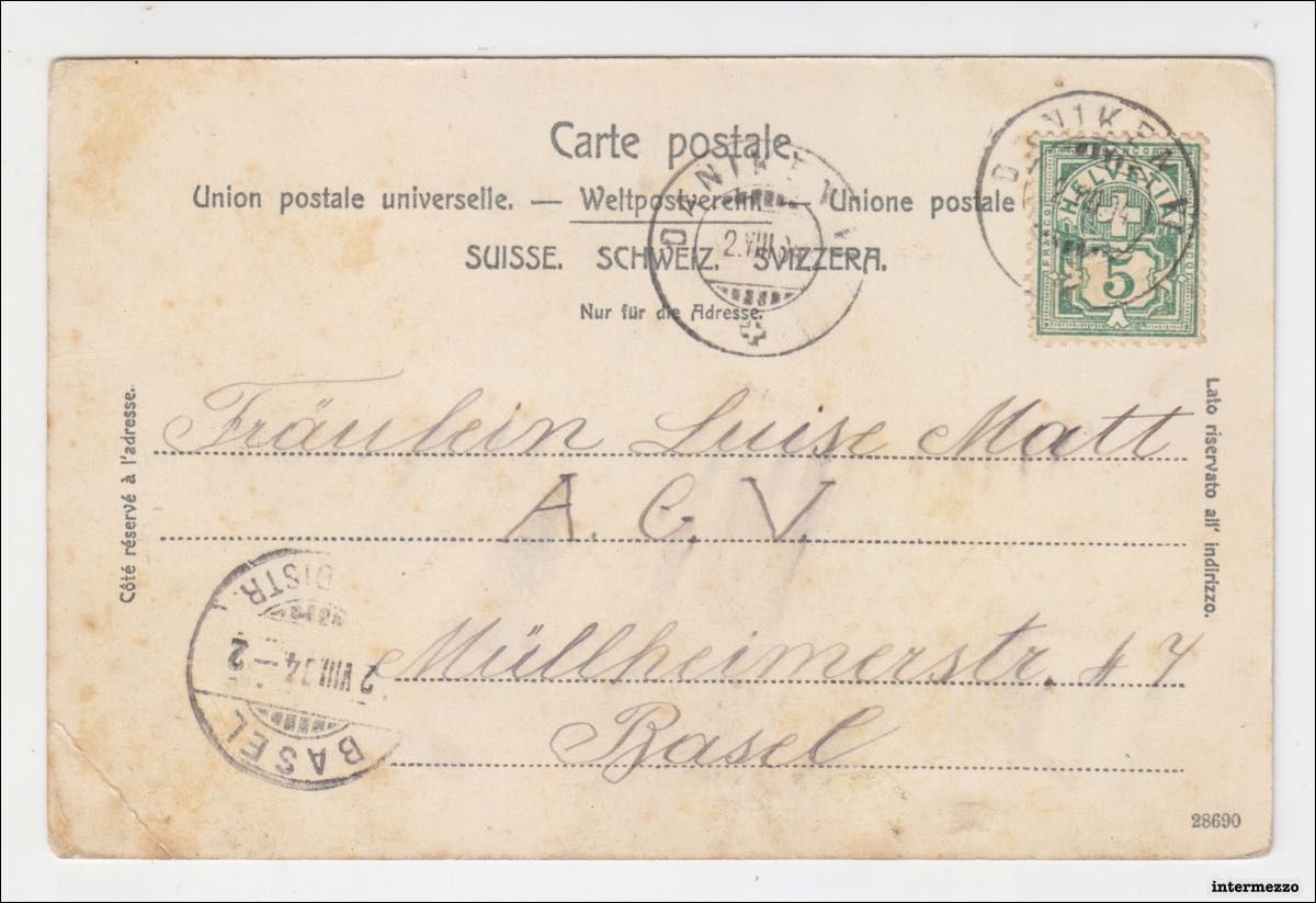 Ansichtskarten: Olten SO // Generalansicht 1904 Litho – Gebraucht aus Basel von intermezzo12 1