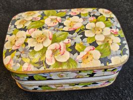 Antike Schmuck Schatulle mit Blumen, Weber Bijouterie ZH