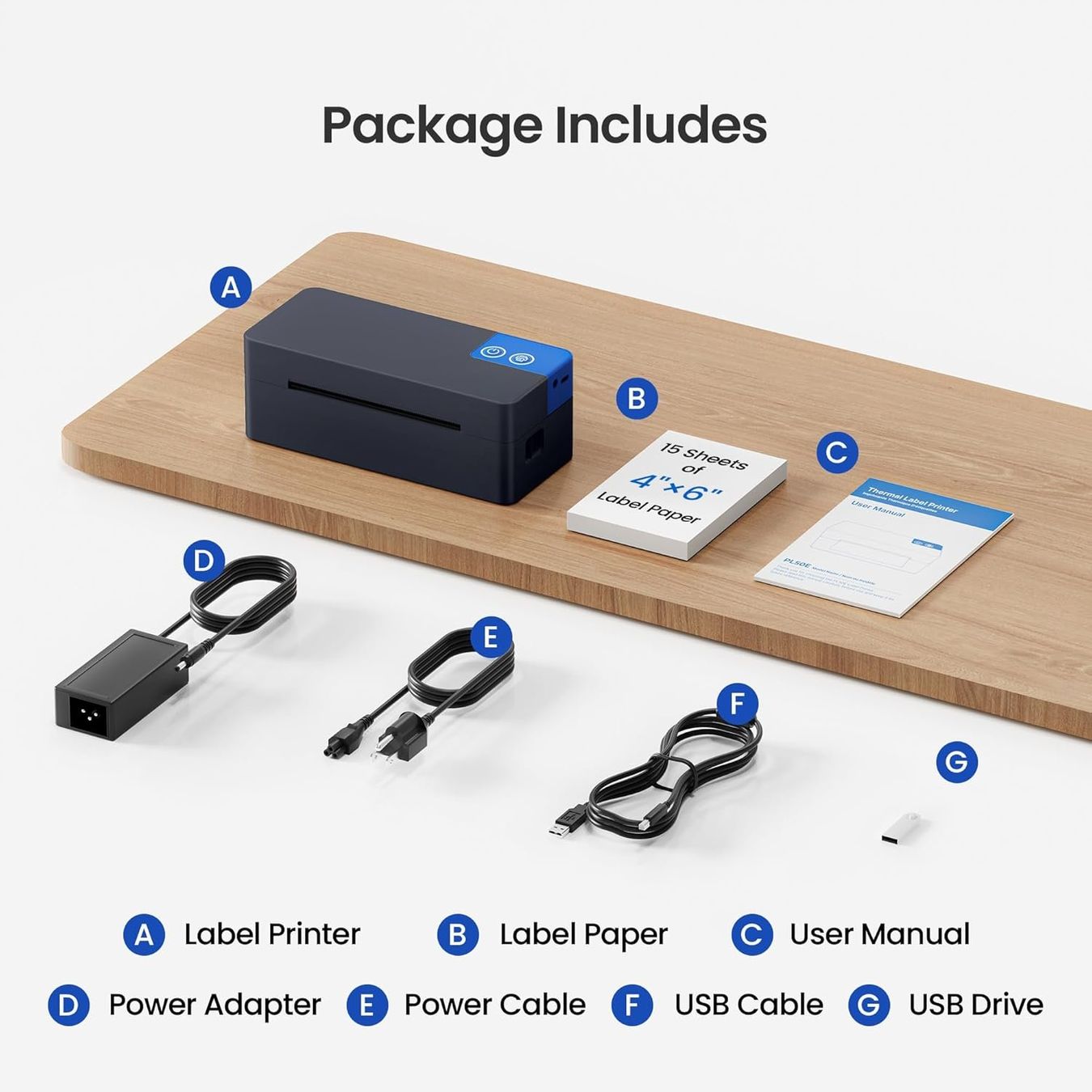 Stampanti: Bluetooth Thermo Etikettendrucker 4x6 Versandetiketten – Nuovo e nell'imballaggio originale da Suhr venduto da SchnapperCH 5