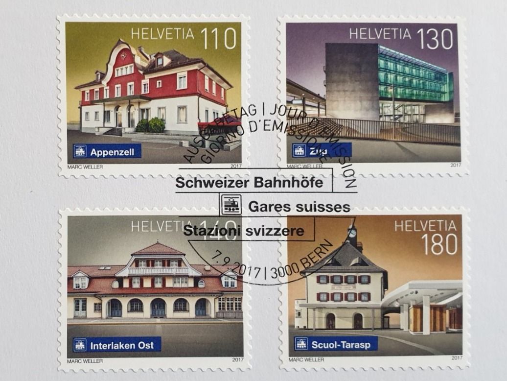 Tutti i francobolli: (905) "Schweizer Bahnhöfe III" – Usato da Schwarzhäusern venduto da Inot3 1
