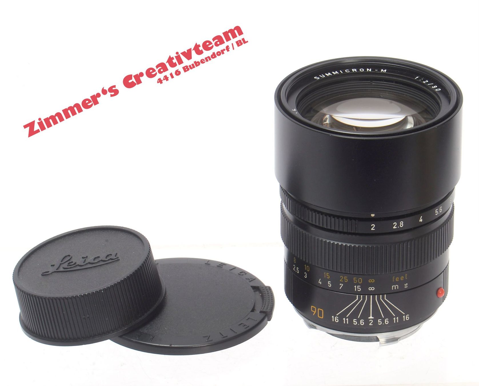 Leitz Obiettivi: Leitz Summicron-M 90mm 2.0 zu Leica M, codiert – Usato da Bubendorf venduto da zimmers_creativteam 1