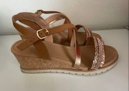 Sandales Graceland T.40 Or Rose, parfaites été!