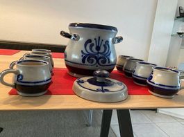 Boccalinoservice aus Steingut