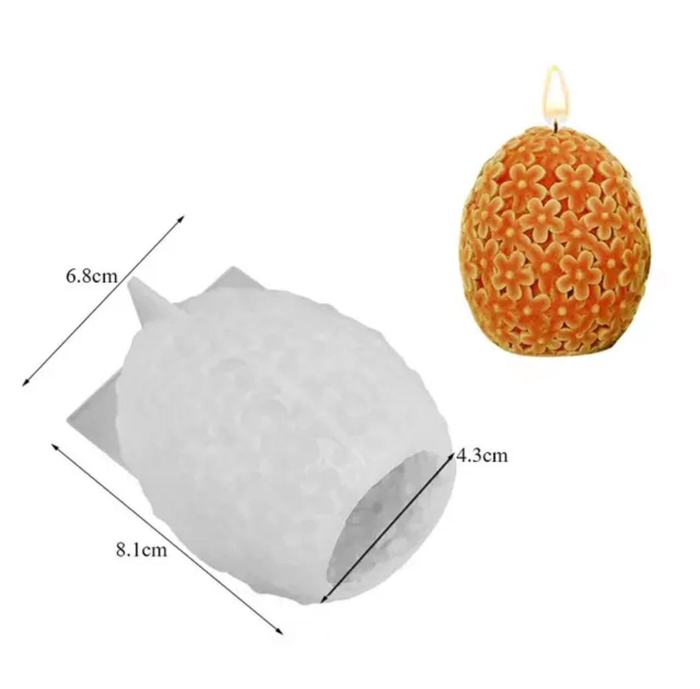 Teglie da forno: Giessform Silikonform Ostern Osterei 8 cm – Nuovo e nell'imballaggio originale da Kaltbrunn venduto da schere-stein-papier