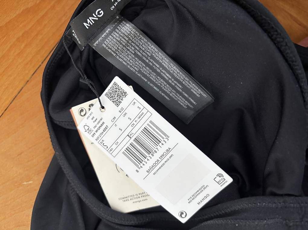 Mango Costumi da bagno & Bikini: Schwarzer Mango Badeanzug, One-Shoulder Style, Grösse S – Nuovo e nell'imballaggio originale da Bern venduto da saeruhb 2