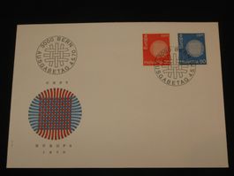 Werbemarken Europa FDC 1971 Nr. 486+487 "Kette Europa"