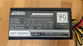 Alimentation 1600W 90 Plus Gold