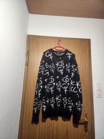 Pull KSCY MELBOURNE noir blanc motif L/34