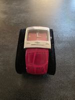 Damen Armbanduhr Lederband Pink guter Zustand