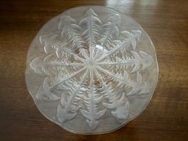 Dekoteller Löwenzahn Glas 32cm guter Zustand