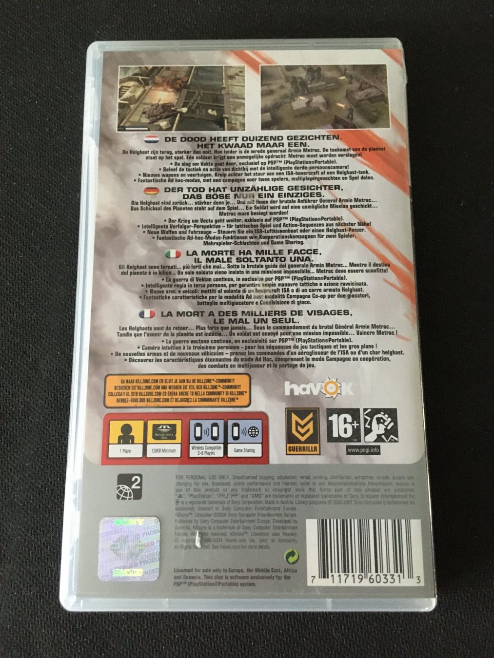 Sony Giochi: Killzone Liberation für PSP – Usato da St.Gallen venduto da sjosjo 1