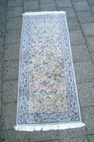kleiner alter Orient Teppich, 149 x 60 cm, mit Blumenmotiv