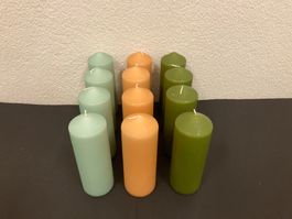 Kerzen Mischpaket, 12 Kerzen a je ca. 20 x7 cm, je ca. 580g