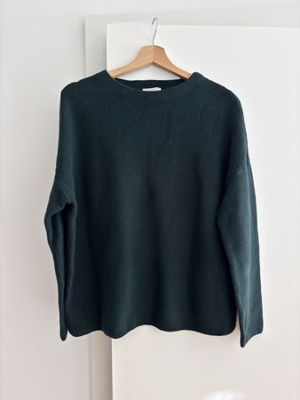 Pullover Armedangels Bio-Baumwolle dunkelgrün Grösse XL