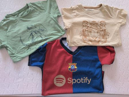 3 T-Shirts für Kinder ca. 122/128