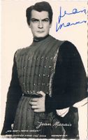 Jean Marais 1913-98 Autogramm signiert Vintage Foto 9x14cm