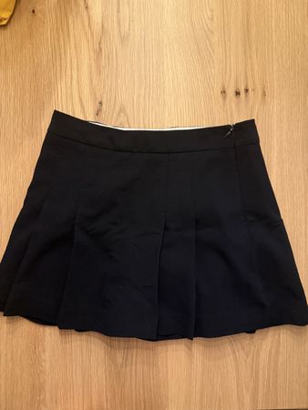 Zara Navy Pleated Mini Skirt Size M