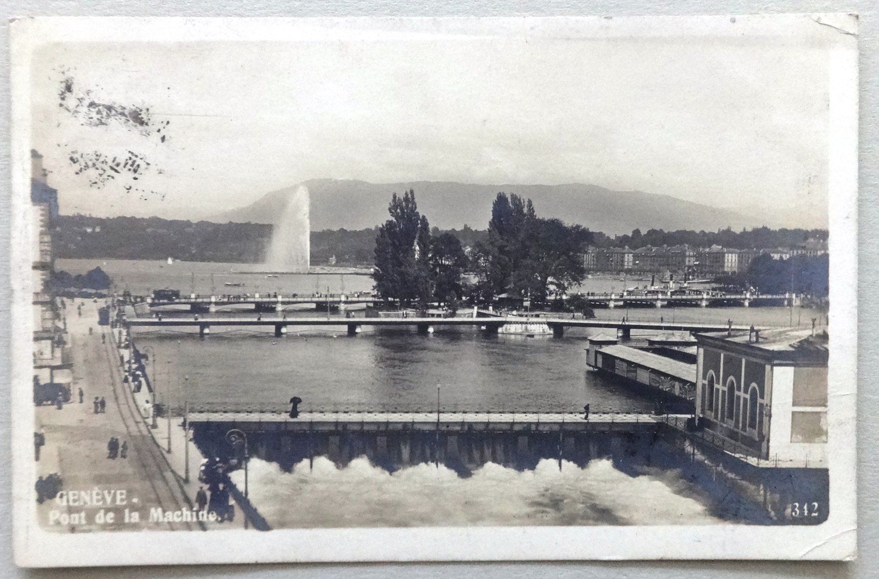 Ansichtskarten: Genève - Pont de la Machine – Gebraucht aus Fétigny von Billy2miny