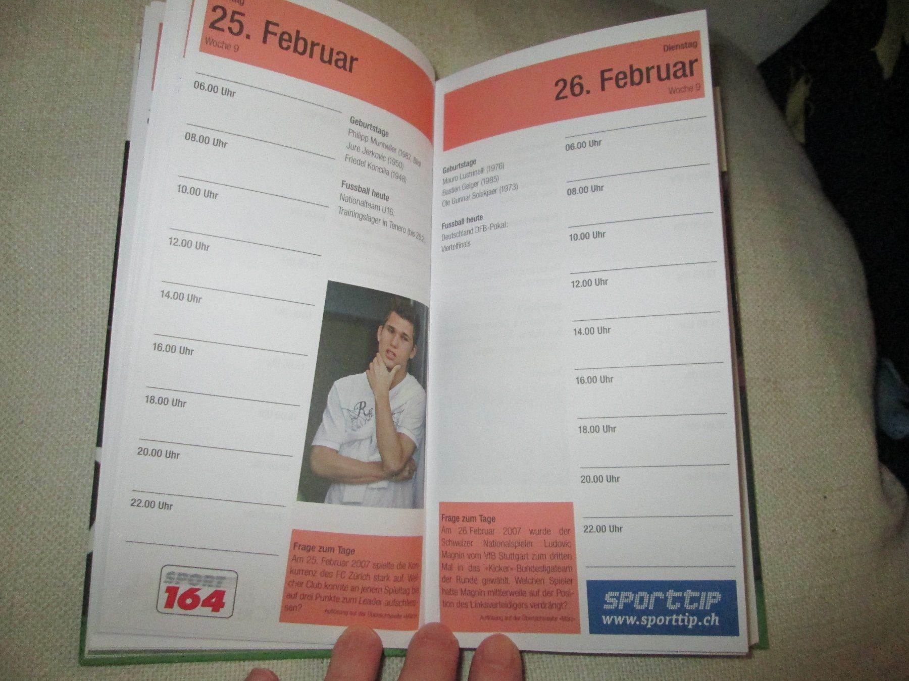 Kalender: Die Schweizer Fussballagenda - 2008 – Gebraucht aus Neuchâtel von Dualseele 2