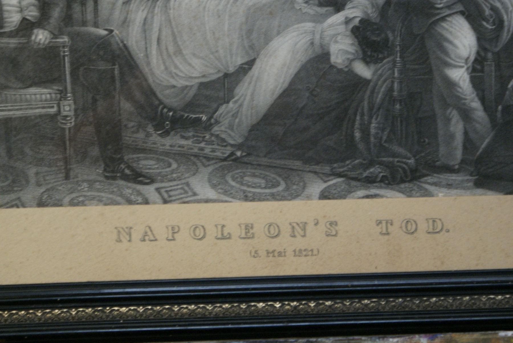 Incisioni: Grosser Stich Napoleons Tod 5.Mai 1821 – Usato da Buchs AG venduto da schwippschwapp 2