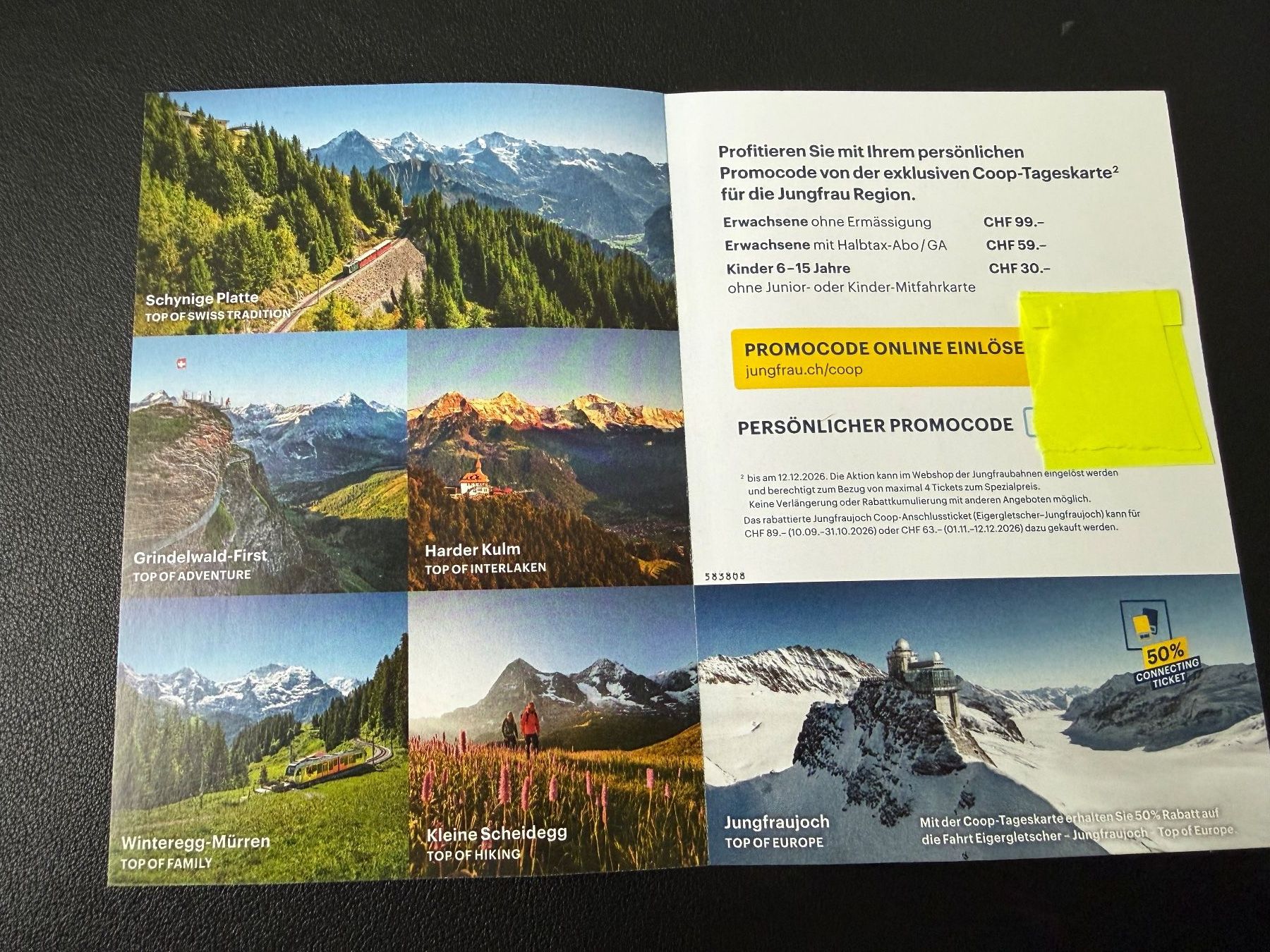 Skinfit Bons: 2 Tageskarten Jungfrau Region Rabattcode – Neuf (Voir description) à Thörishaus par Swaxx 1