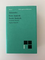 Aristoteles Erste und Zweite Analytik Meiner Verlag