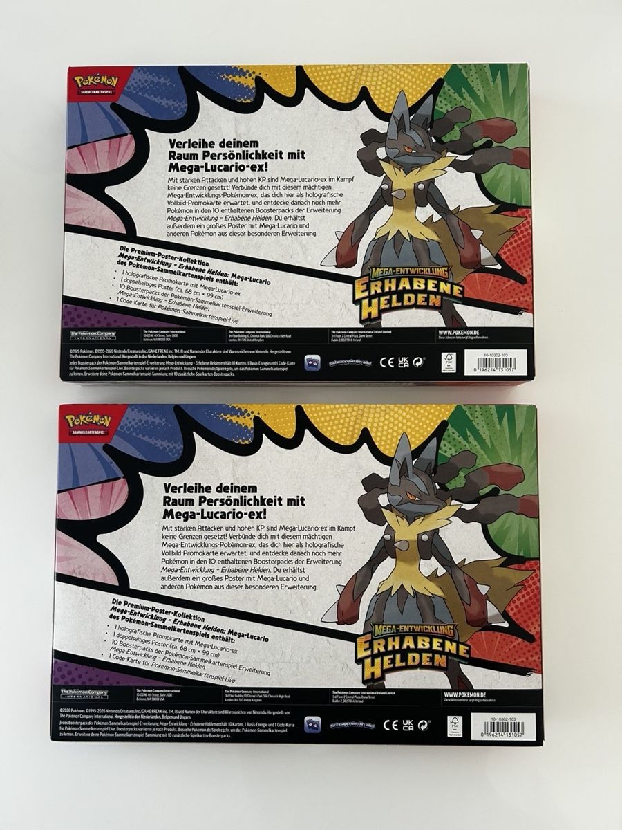 Pokémon Sammelbilder & Trading cards: 2x Pokemon Premium Poster Kollektion Mega-Lucario  – Neu und originalverpackt aus Windisch von andrej_tcg 1