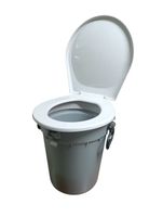 Tragbare Camping-Toilette  Notfalltoilette Eimer Top Zustand