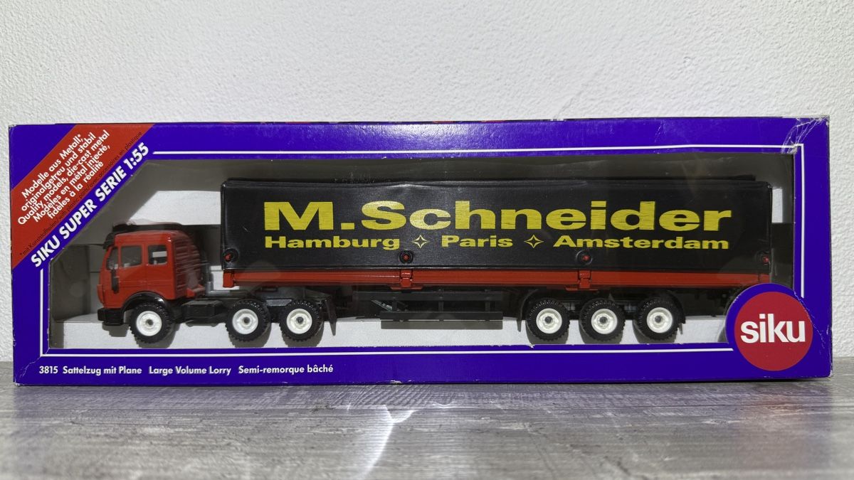 Siku Modellini d'auto: Siku 3815 Sattelzug mit Plane Large Volume Lorry – Nuovo (secondo la descrizione) da Ennetbürgen venduto da Siku-Sammlung