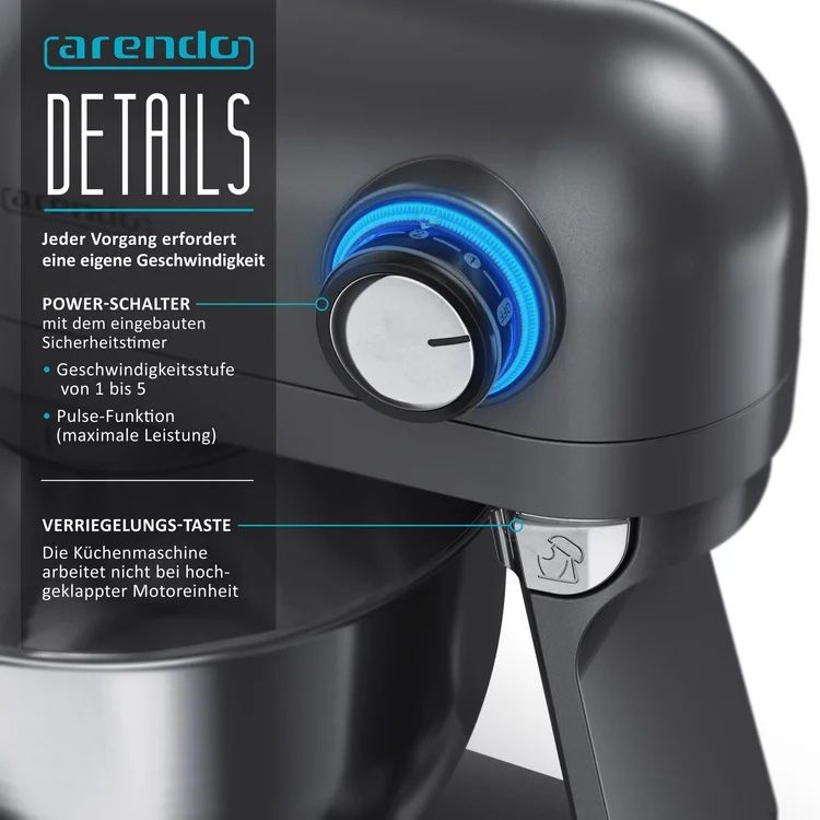 Elettrodomestici da cucina: ARENDO KÜCHENMASCHINE 2X GEBRAUCHT – Nuovo (secondo la descrizione) da Solothurn venduto da akkka 4