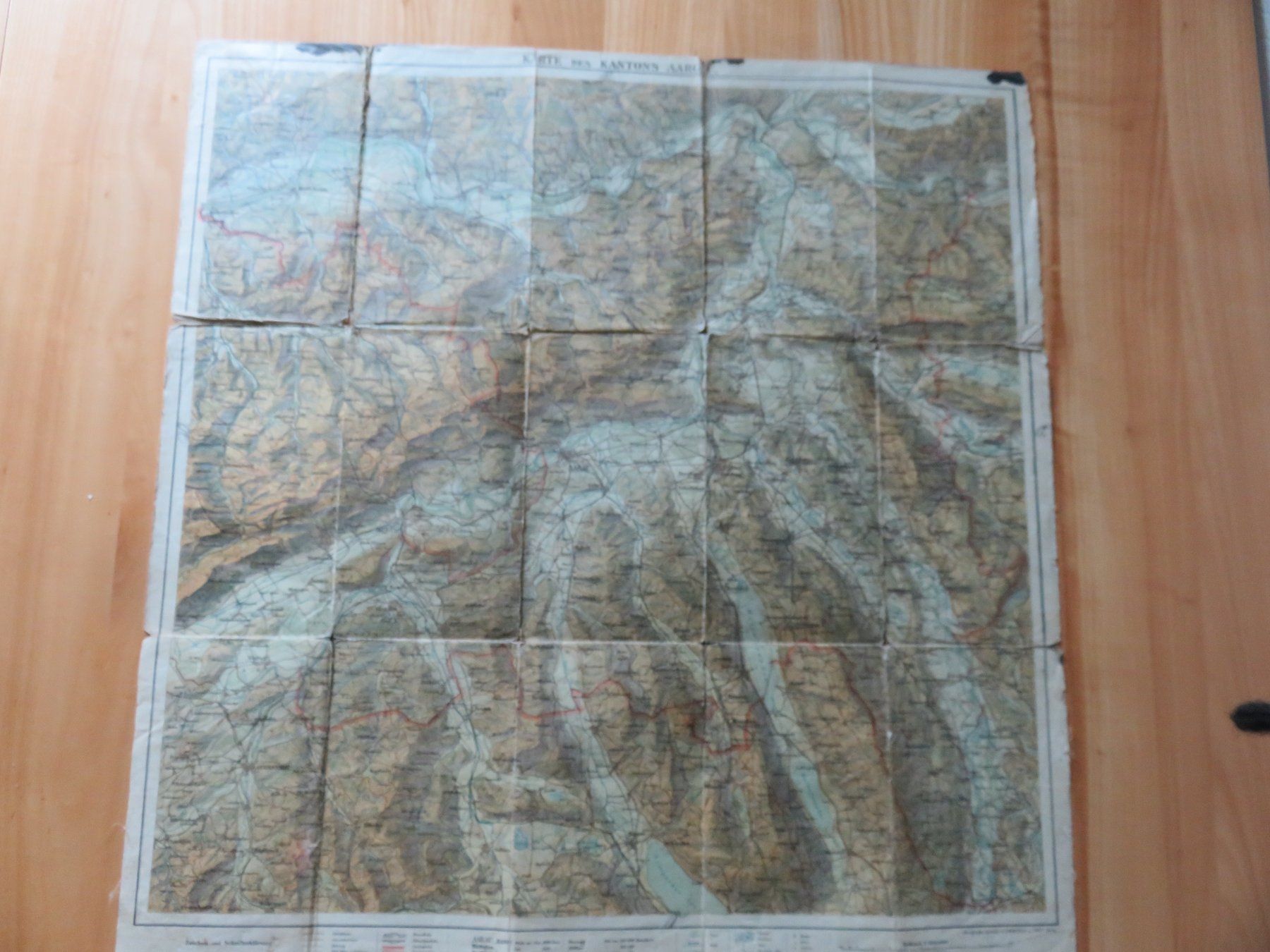 Cartine & Atlanti: 6 alte Schulkarten Schweiz, AG, BL, ZH – Usato da Reinach BL venduto da golf1997 2
