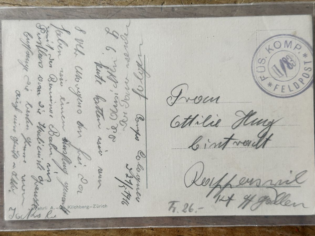 Cartoline postali: Ansichtspostkarte Poschiavo um 1900 – Usato da Berschis venduto da Vild1 1