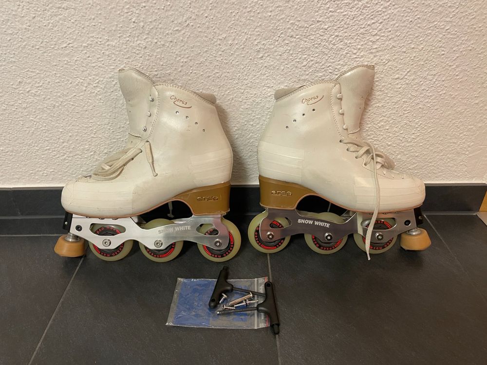 Snow White InlineKunstlauf Gestell + Edea Schuh, für Gr. 38 Kaufen