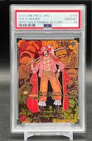 One piece card Gold.D Roger Manga PSA10