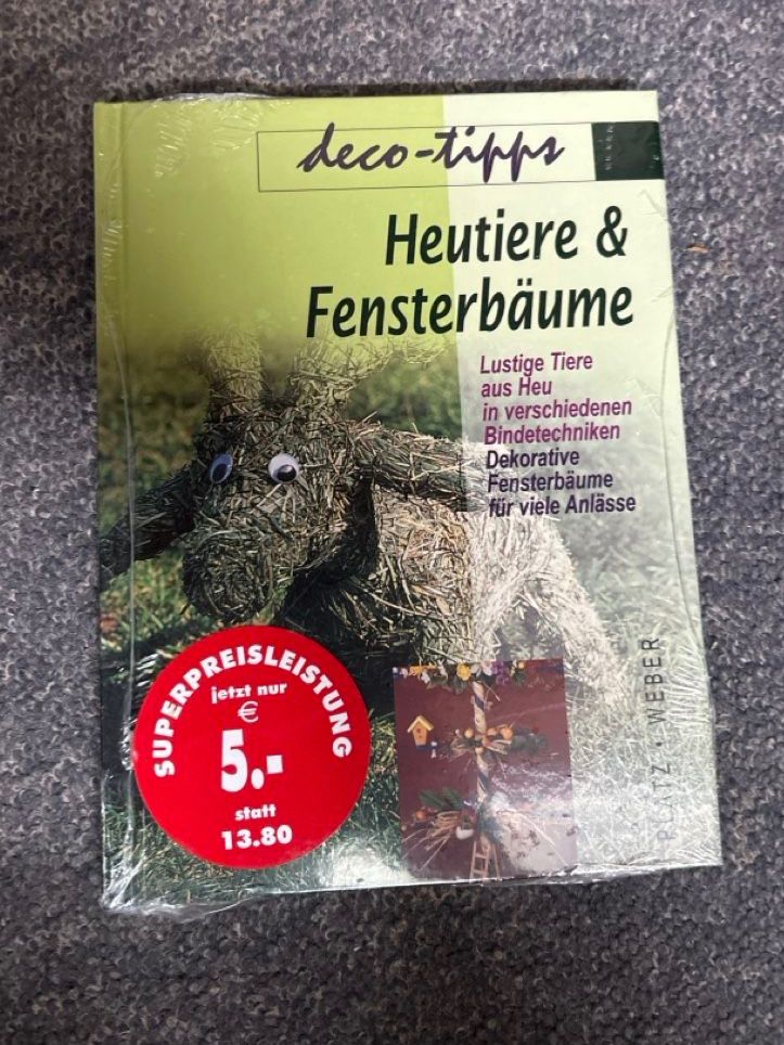 Libri: Heutiere & Fensterbäume Bastelbuch – Nuovo e nell'imballaggio originale da Oberurnen venduto da red_5myh