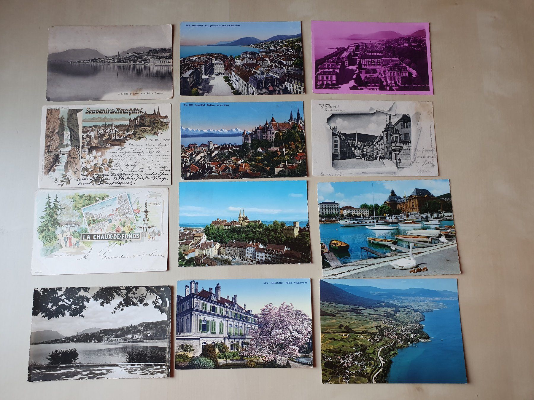 Cartoline postali: 12 x Karten Neuchatel ab 1897 – Usato da Stansstad venduto da collectorsshop