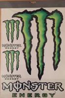 Monster Energy Aufkleber Sticker 6teilig 34x50cm XXL Grösse