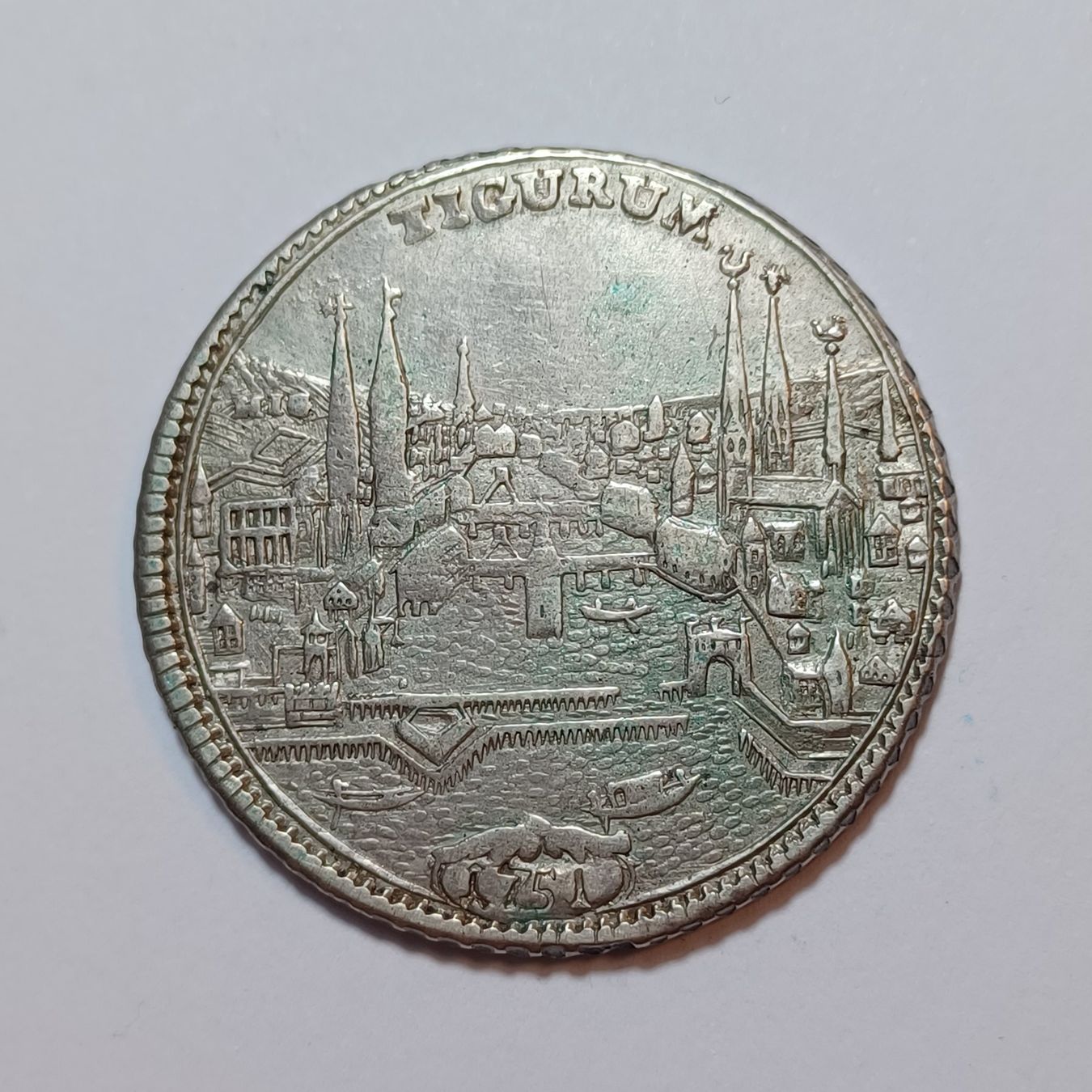 Tutti le monete: 1/2 Taler 1751 Zürich – Usato da Pfäffikon ZH venduto da Schweizer_Muenzen
