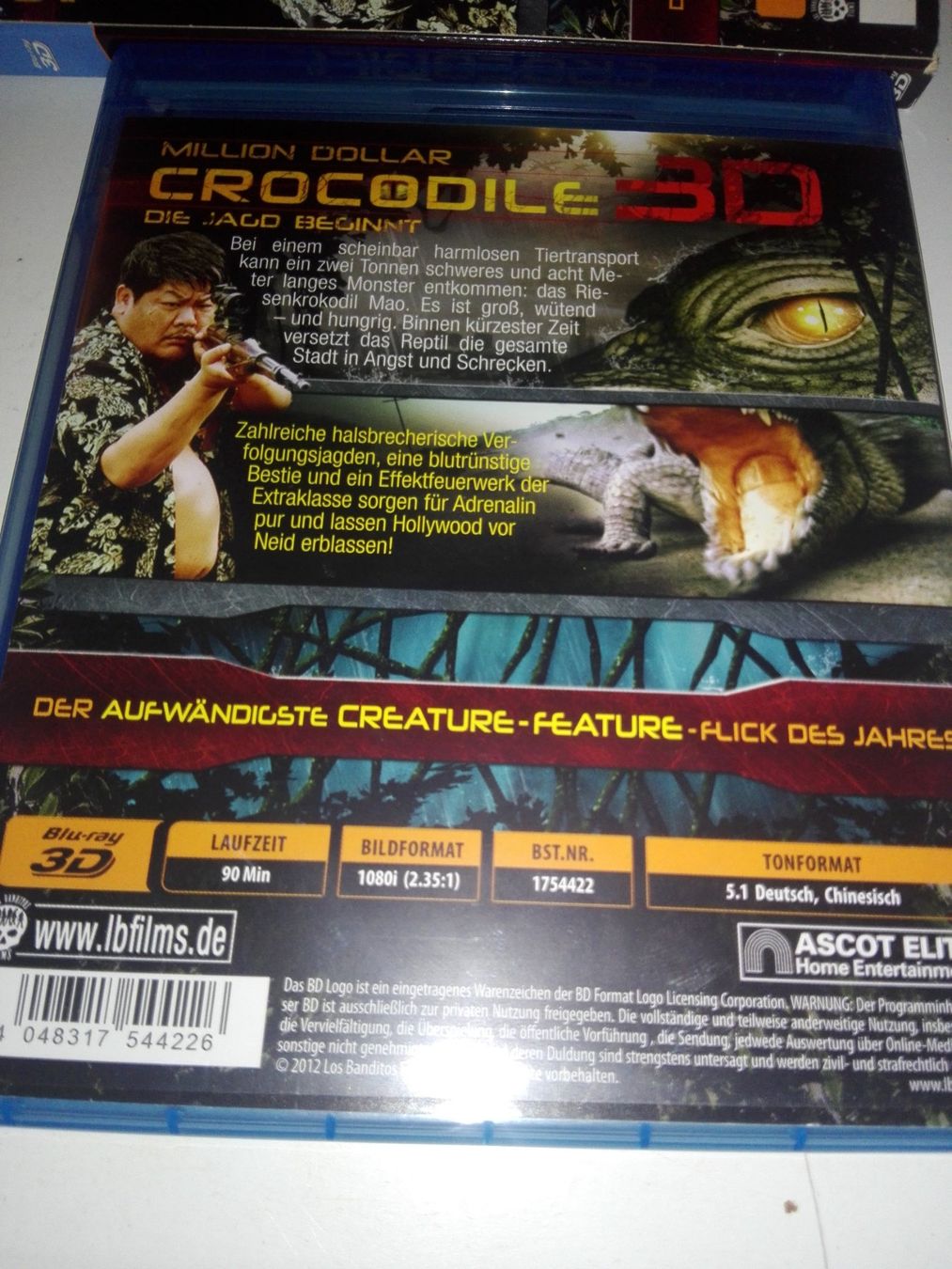 Tutti i DVDs: Million Dollar Crocodile 3D - (Multi Box - DVD & Blu-ray) – Usato da St. Gallen venduto da elk2021 2